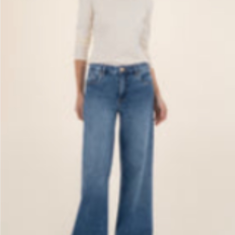 Kut from the Kloth maya wide leg jeans 8 petite